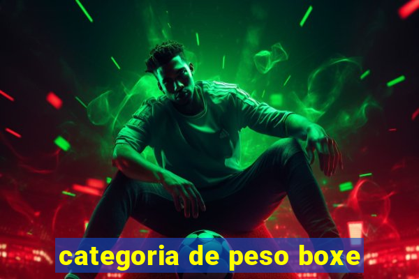 categoria de peso boxe