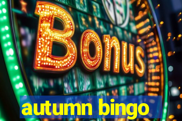 autumn bingo