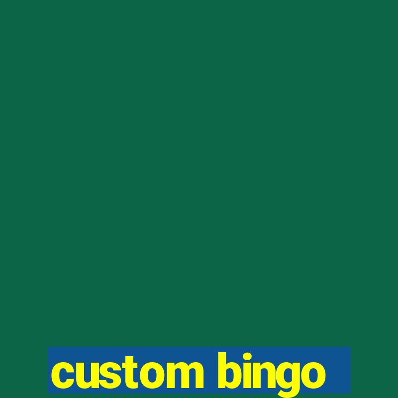 custom bingo