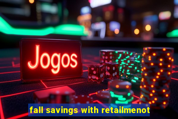 fall savings with retailmenot