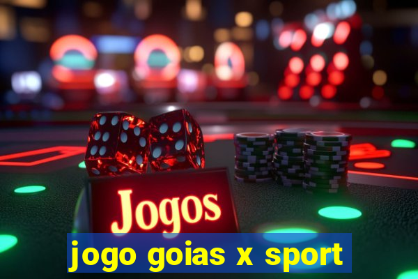 jogo goias x sport