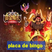 placa de bingo