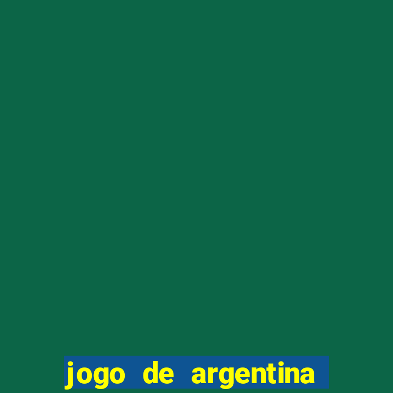 jogo de argentina e col?mbia