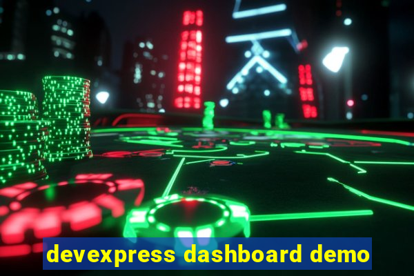 devexpress dashboard demo