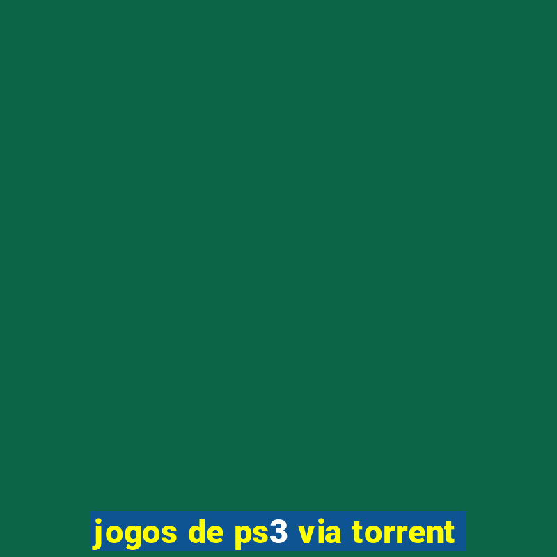 jogos de ps3 via torrent