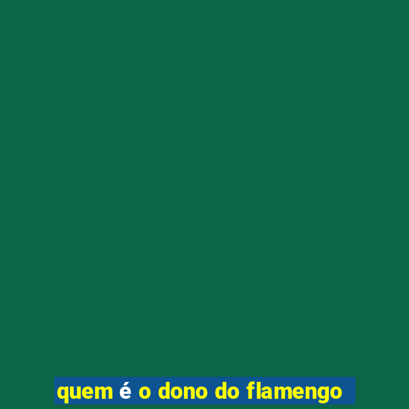 quem é o dono do flamengo