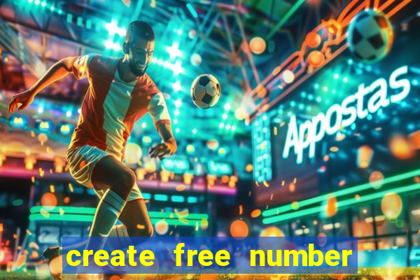 create free number bingo card