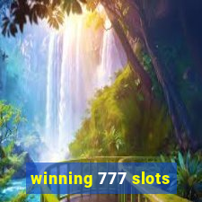 winning 777 slots