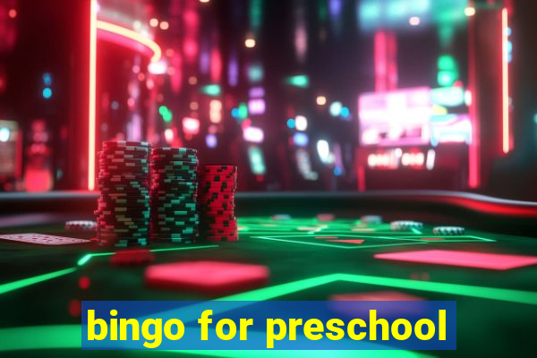 bingo for preschool