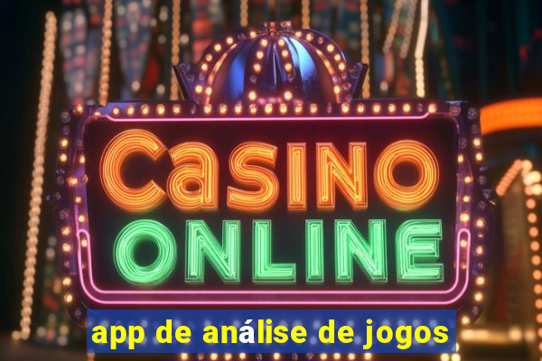 app de análise de jogos