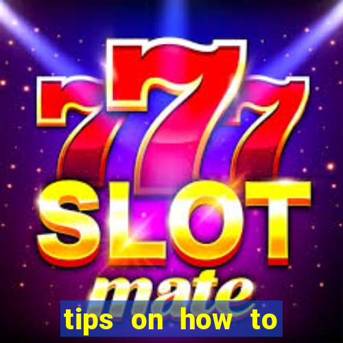 tips on how to win playing slot machines