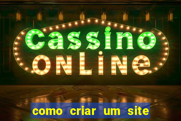 como criar um site de jogos