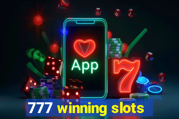 777 winning slots