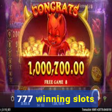 777 winning slots