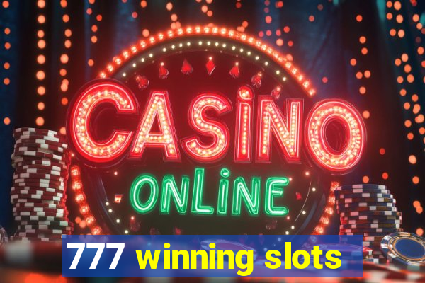 777 winning slots