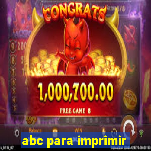 abc para imprimir