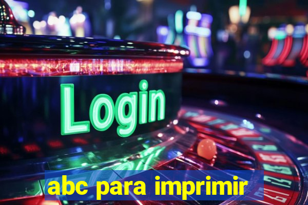 abc para imprimir