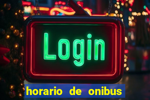 horario de onibus passaro marrom