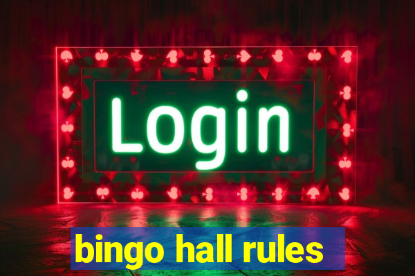 bingo hall rules