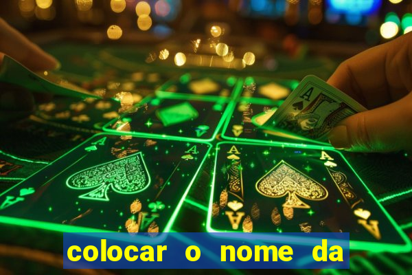 colocar o nome da pessoa no congelador