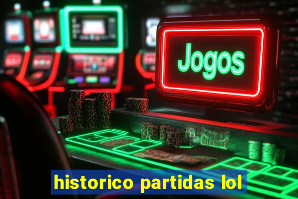 historico partidas lol