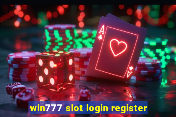 win777 slot login register