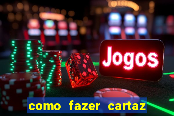 como fazer cartaz de bingo