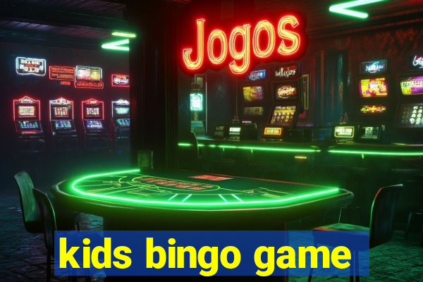 kids bingo game