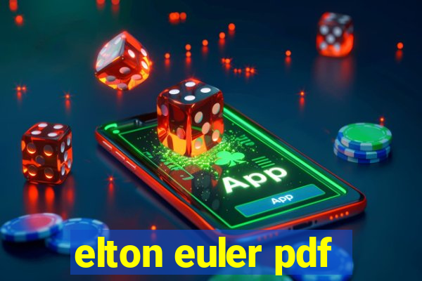 elton euler pdf