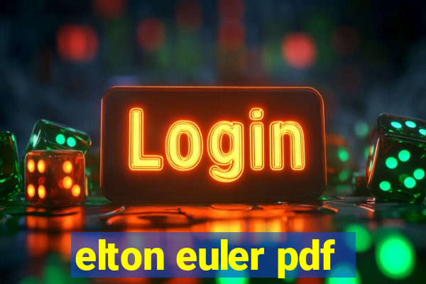 elton euler pdf