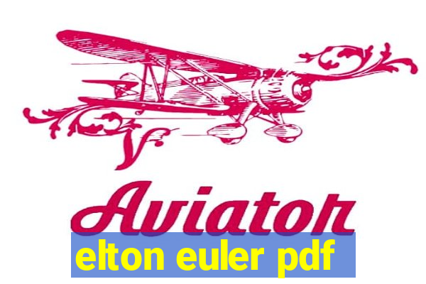 elton euler pdf