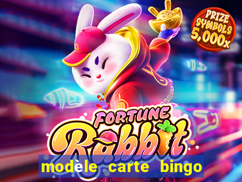 modèle carte bingo quarantaine gratuit