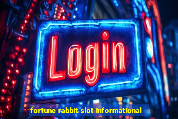 fortune rabbit slot Informational