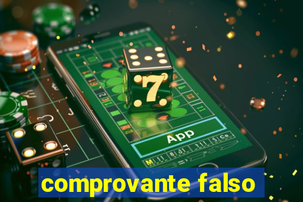 comprovante falso