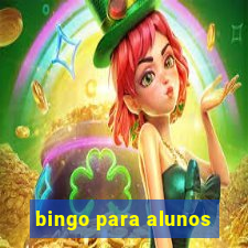 bingo para alunos