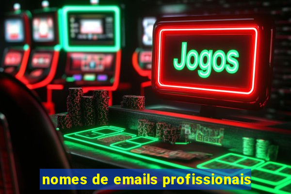 nomes de emails profissionais