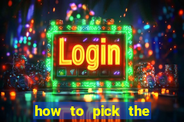 how to pick the right slot machine to win