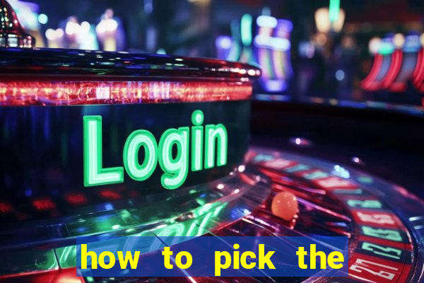 how to pick the right slot machine to win