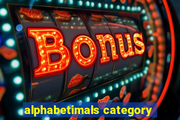 alphabetimals category