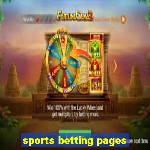 sports betting pages