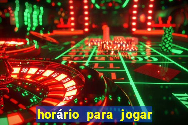 horário para jogar fortune rabbit