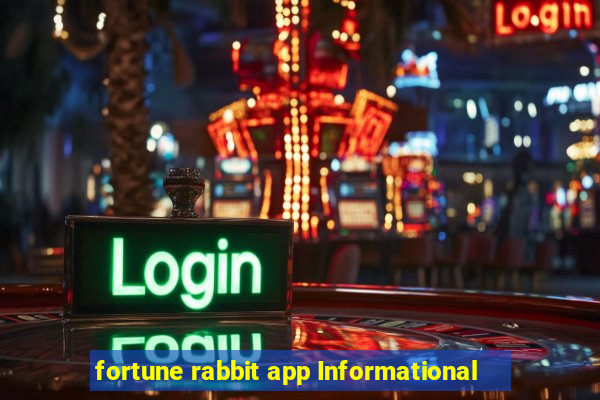 fortune rabbit app Informational