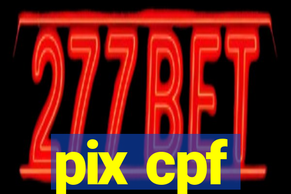 pix cpf