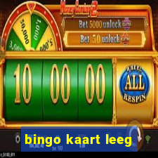 bingo kaart leeg