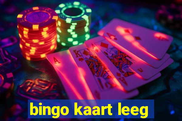 bingo kaart leeg