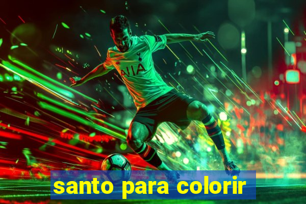 santo para colorir