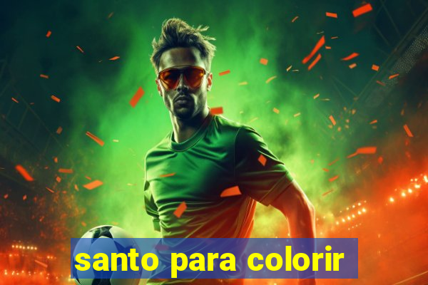 santo para colorir