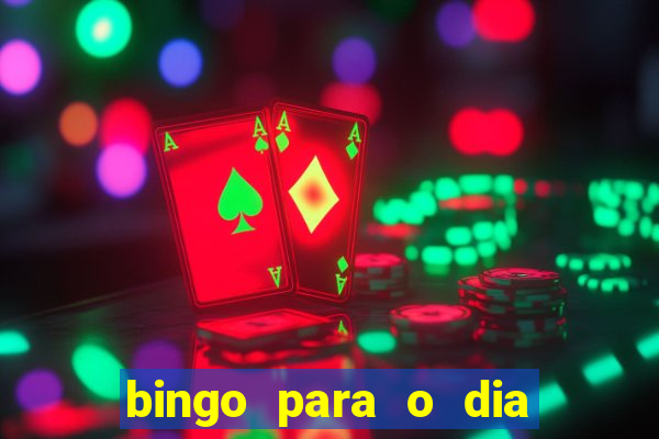 bingo para o dia do estudante