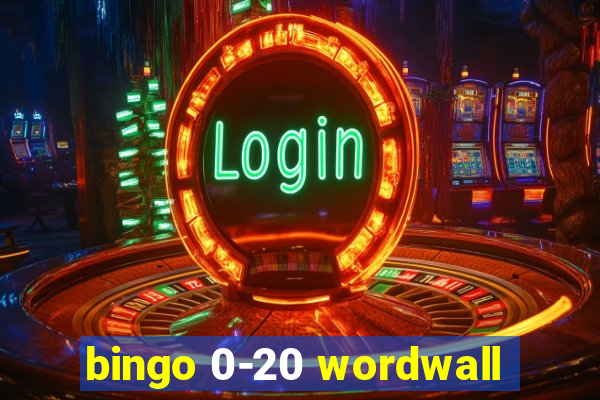 bingo 0-20 wordwall