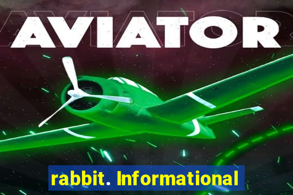 rabbit. Informational